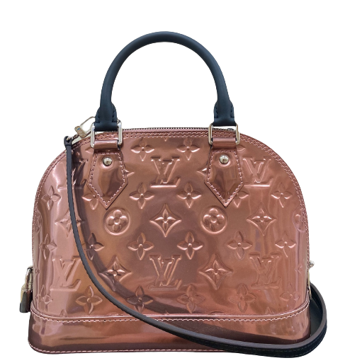 LV Alma BB in Rose Velours Vernis, Women's Fashion, Bags & Wallets